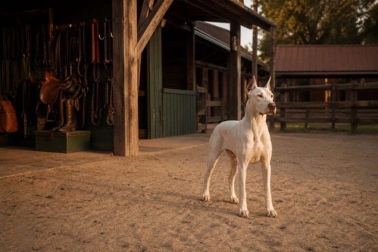 À la découverte fascinante du doberman blanc : un joyau rare et méconnu