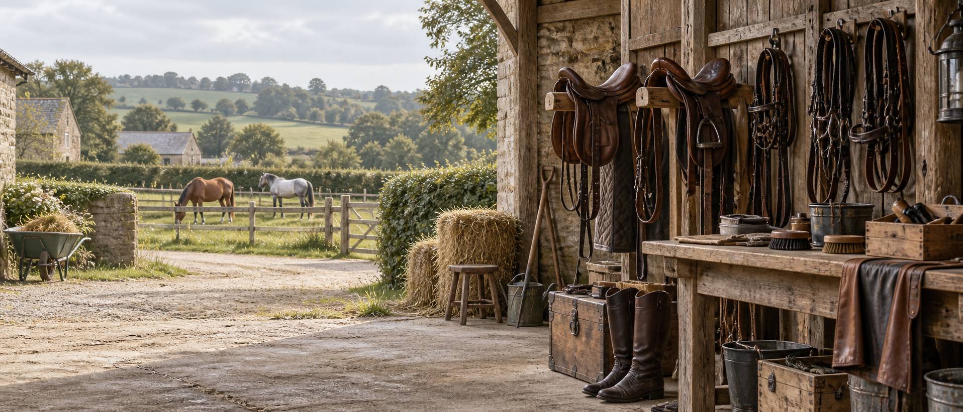 Illustration éditoriale du sujet : L'Authenticité Rurale de la Ferme de la Pétinière